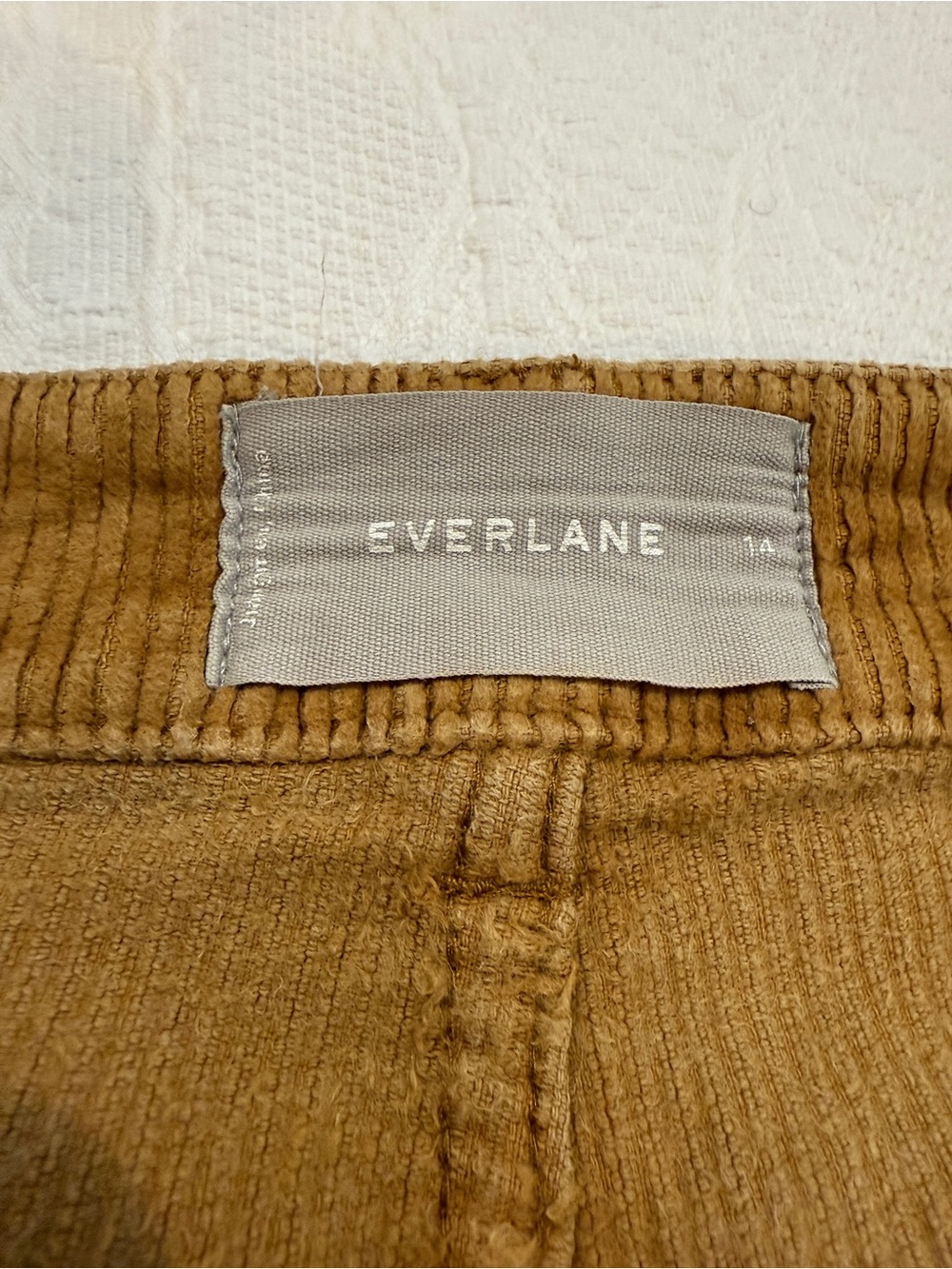 Everlane Brown Corduroy Pants Women’s Size 14 - Picture 4 of 7